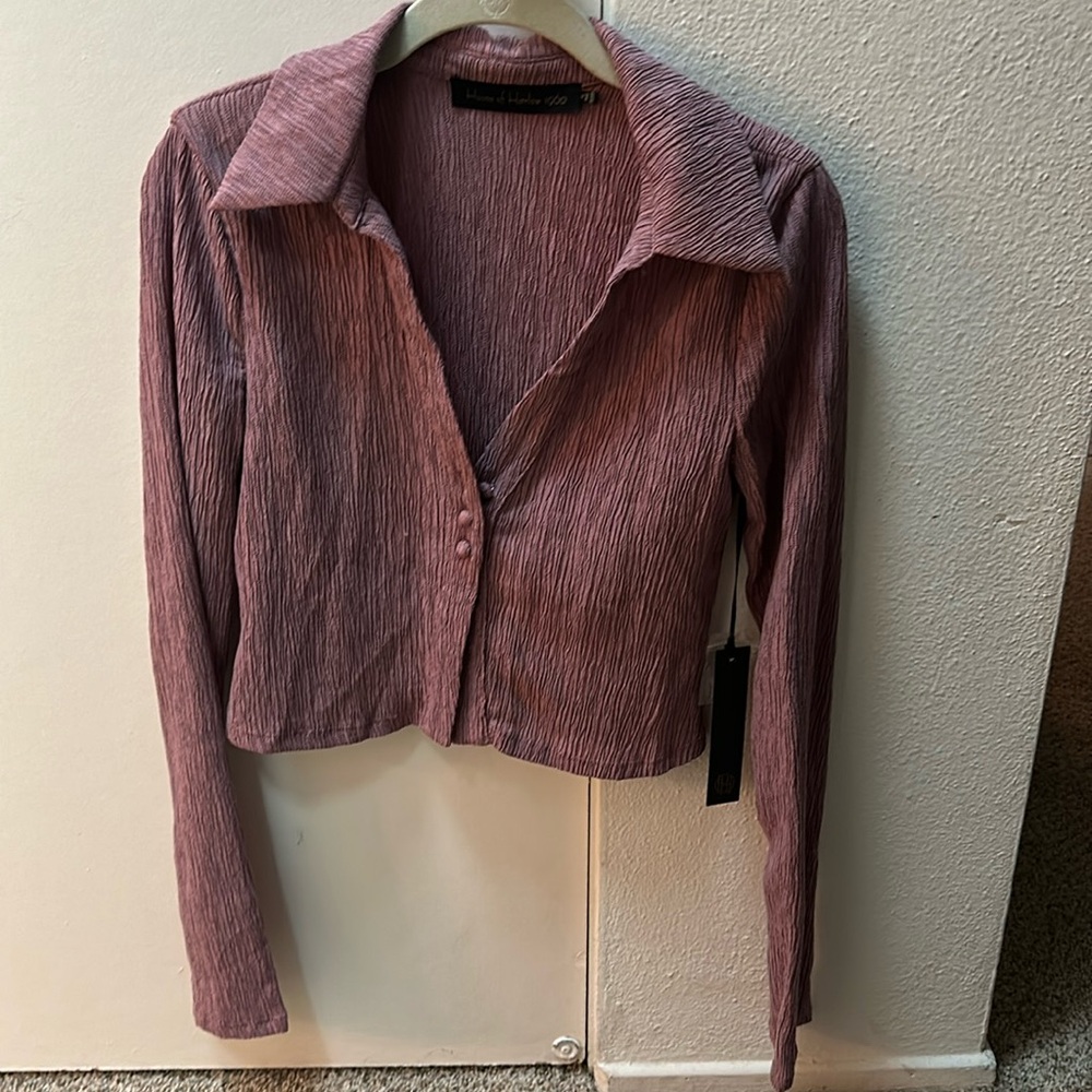 House of Harlow - Crop button up